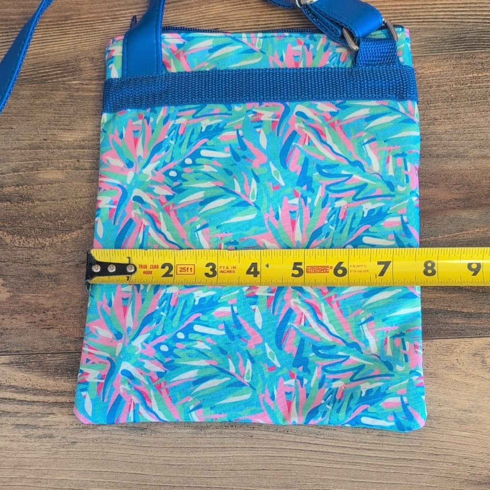 Simply Southern Tropical Print Crossbody Bag with Blue Strap M360 - Picture 3 of 6